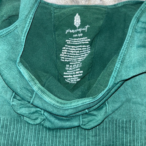 🆕 NWOT Free People Movement | Good Karma Flared Onesie | Ivy Green - Picture 10 of 15